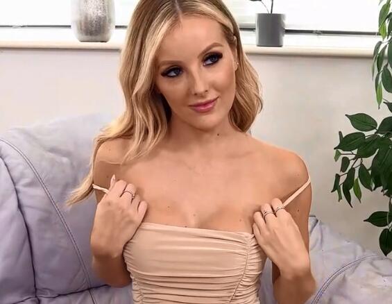 [GlossTightsGlamour] Serenity - Serenity in Beige dress